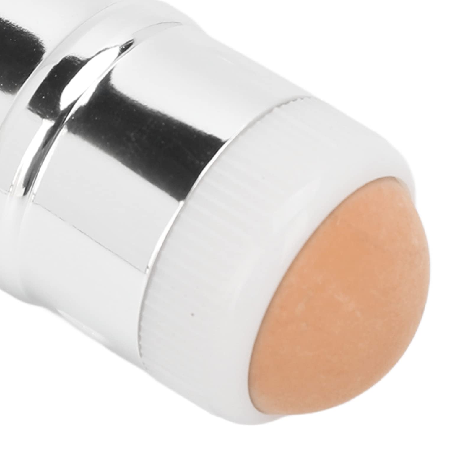 FILFEEL Roller do Twarzy 2 w 1 Pochłaniający Sebum Dwugłowy Pędzel do Podkładu z kulką z Kamienia Wulkanicznego Kontroli Sebum i Poprawiania Makijażu (Kawa)