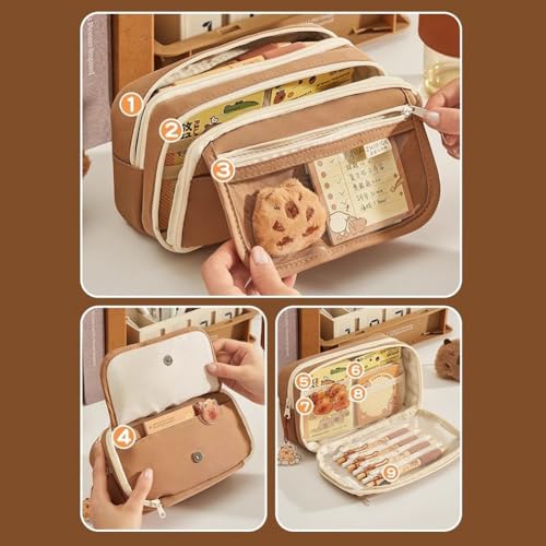 Image of Lushandy Capybara Backpack, Cute Capibara Backpacks Kawaii Kapibara Stuff Large Cartoon Capybara Bag Ita Bag