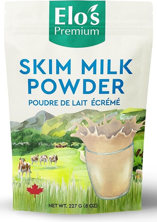 Skim Milk Powder 8oz | PRODUCT OF CANADA| Premium Quality Dehydrated Skim Milk | Low-Fat Alternative | Ideal for Baking, Cooking, and Beverages | Long Shelf Life | By Elo's Premium