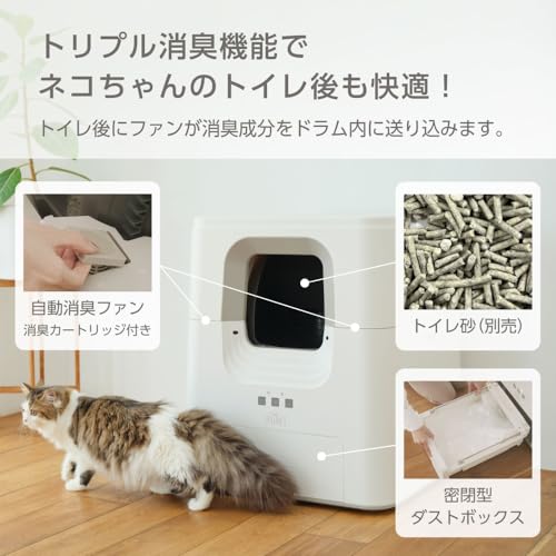 ジェックス 【 PURE 】 CAT AUTO TOILET 猫用自動トイレ の商品画像 7