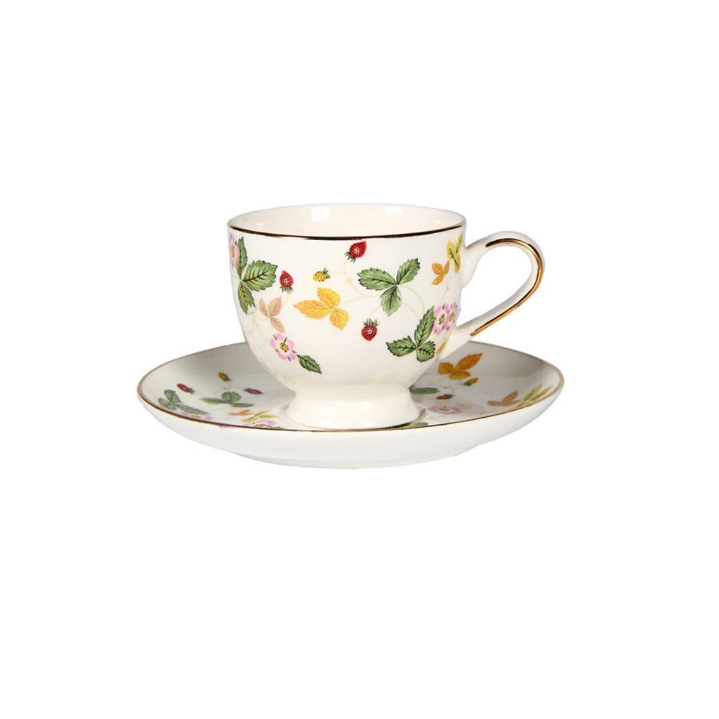 Porcelanowe filiżanki do kawy, filiżanki i filiżanki, uroczy kubek do kawy i herbaty, porcelanowy kubek do kawy, ceramiczny kubek do popołudniowej herbaty ze spodkiem