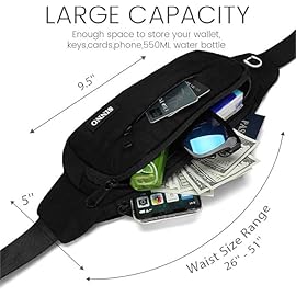 SINNO Fanny Packs for Women Men Belt Bag Gifts for Travel Running Sport Workout Hiking Crossbody Fashion Waist Packs Phone Bag Wallets Purse Carrying All Phones