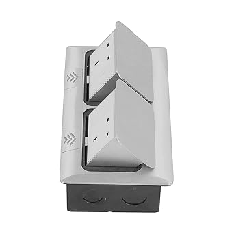 Wedinard Floor Socket, Waterproof Bounce PC Flame Retardant Desktop Outlet IP40 for Office for Counter(Bounce Quickly)