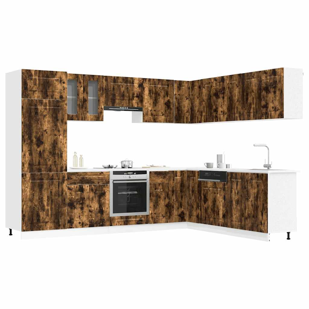 Ensemble d'armoires de cuisine 14 pcs Kalmar bois d'ingénierie