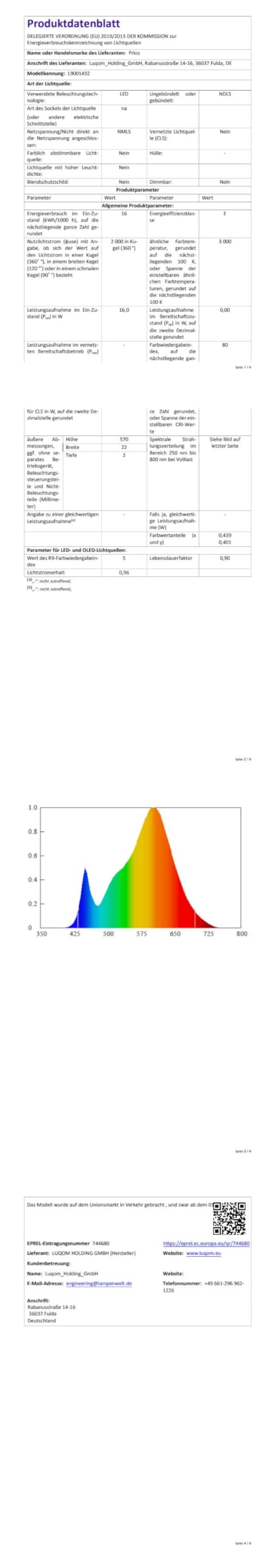 Lindby Bombillas LED aplique de pared interior en cromo, blanco, arriba | iluminación de pared, moderno, 3000 k blanco cálido, luz de espejo para cuarto de baño