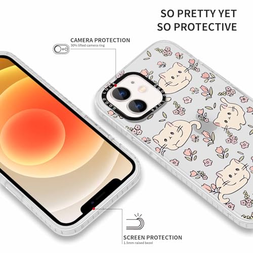 Foonary 2 Pack Cute Cat Print Phone Case for iPhone 11 6.1", Fashion Design Soft Slim Clear Case Shockproof TPU Bumper Protective Cover for Women Girls - Image 2