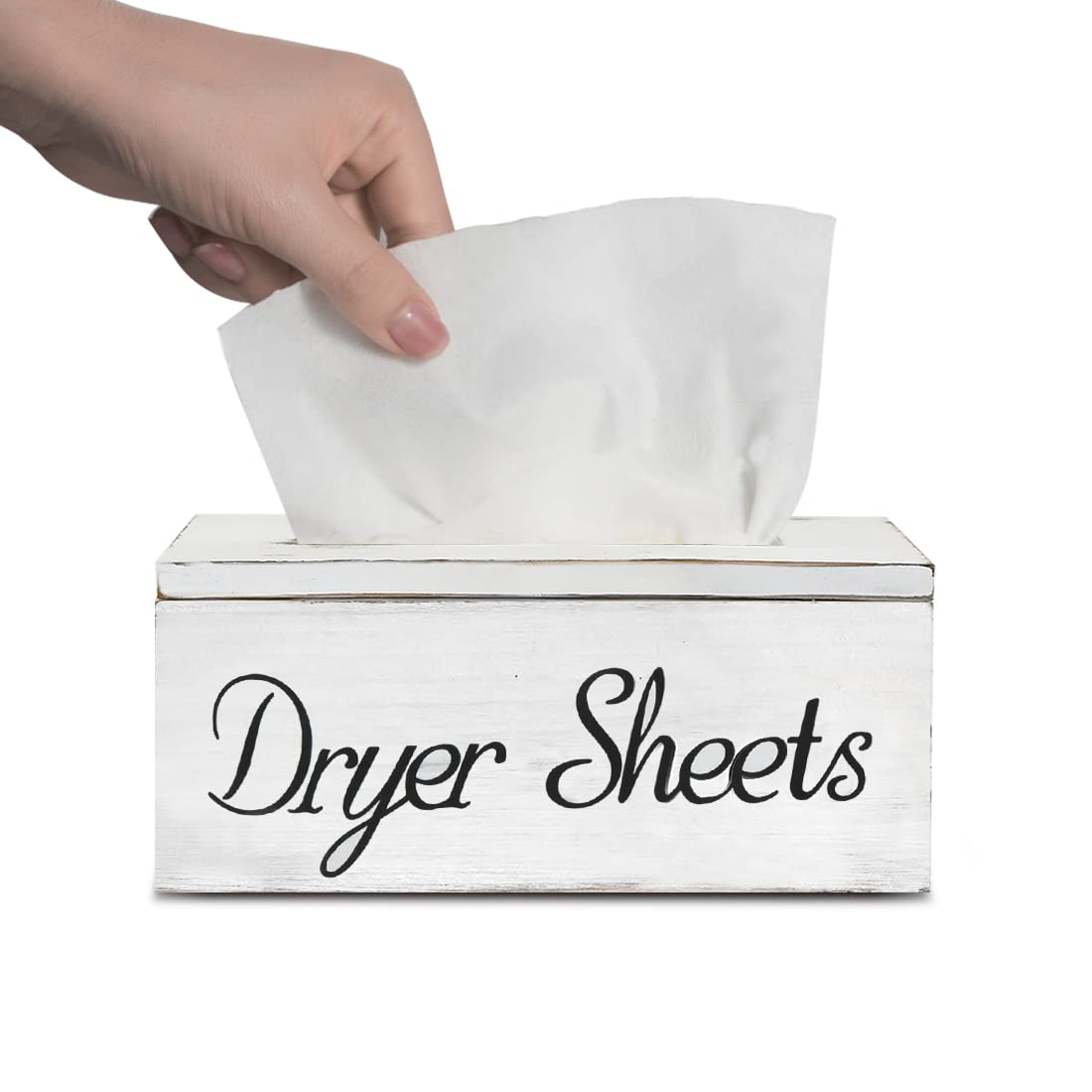 Buy Dryer Sheet Holder for Laundry Room, Wooden Dryer Sheet Dispenser