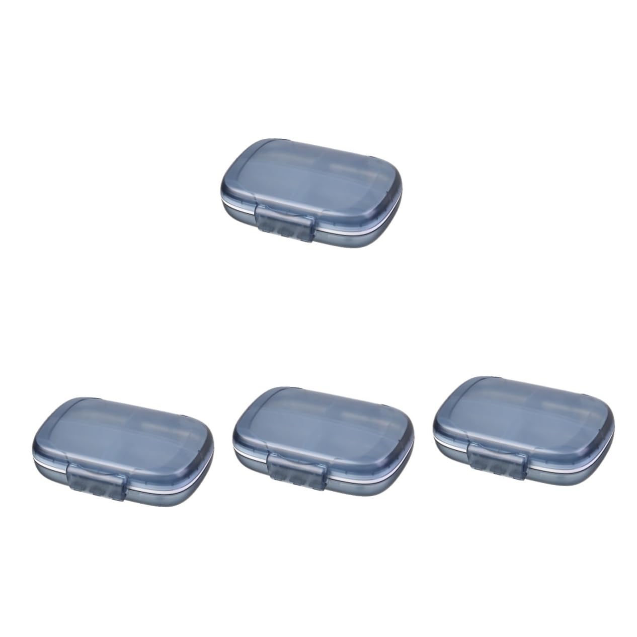 FRCOLOR Portapillole Da Viaggio Compatto Da 4 Pezzi Organizer Da Viaggio Per Medicinali Custodia Giornaliera