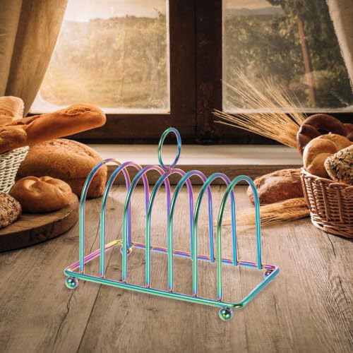 Porta tostadas de acero inoxidable, estante multifuncional para cocina que ahorra espacio 3