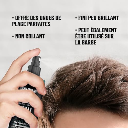 Viking Revolution Sea Salt Spray for Hair Men - 240ml Hair Texturizing Spray with Kelp, Aloe Vera & Red Algae Extract - Surf Spray To Add Volume and Texture - Beach Hair Spray - Image 5