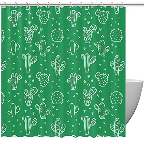 Rideau de douche cactus étanche 183x183 cm pour éviter l'eau au sol - 2