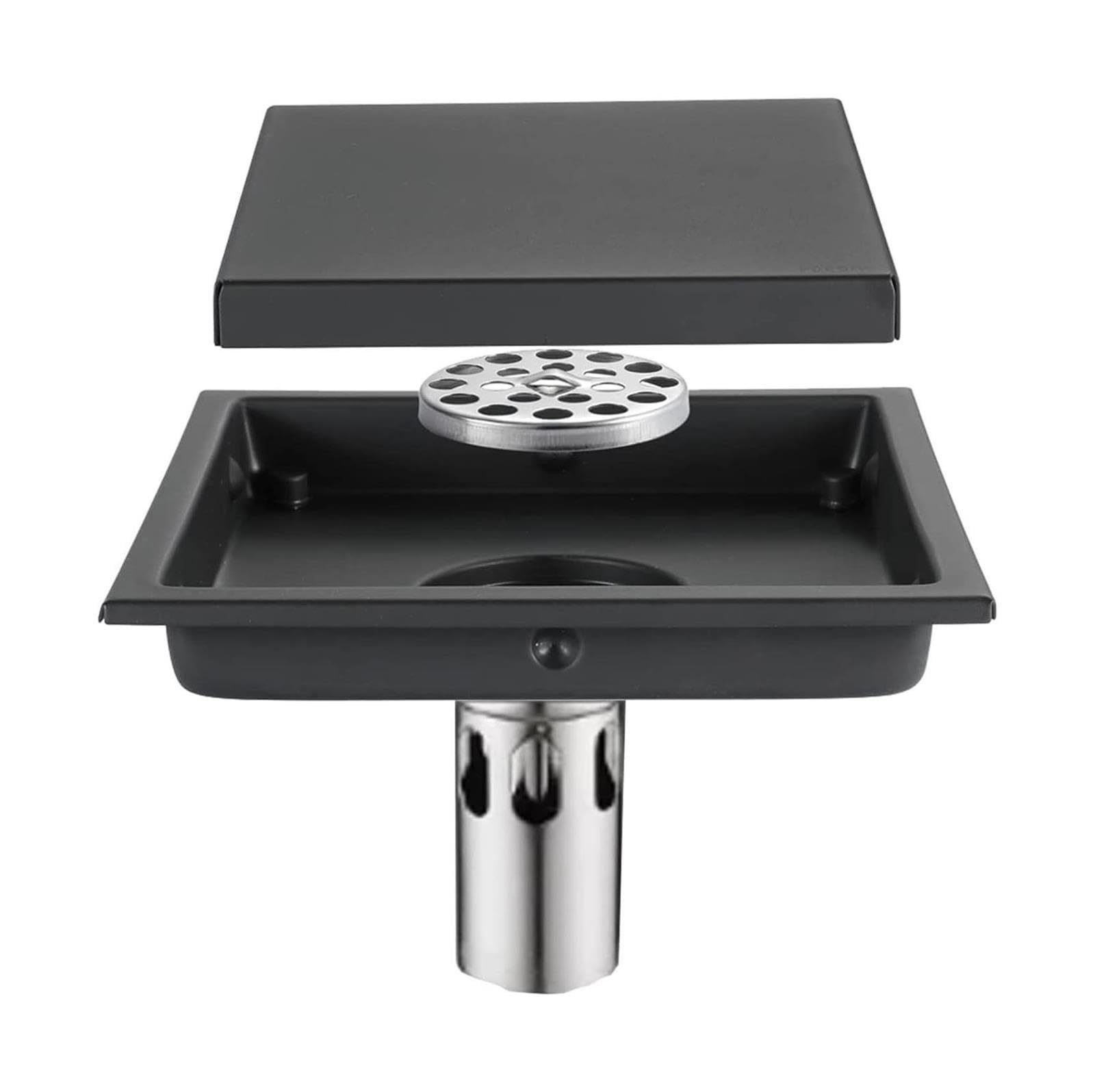 Drain de Sol Douche carré en Acier Inoxydable 304
