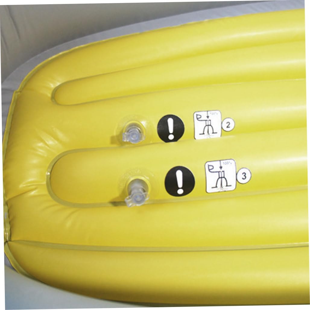 Dingy Boats|Bateau Gonflable Ensemble de Bateaux gonflables Bateaux à rames épaissis pour Enfants Jaune Une Personne