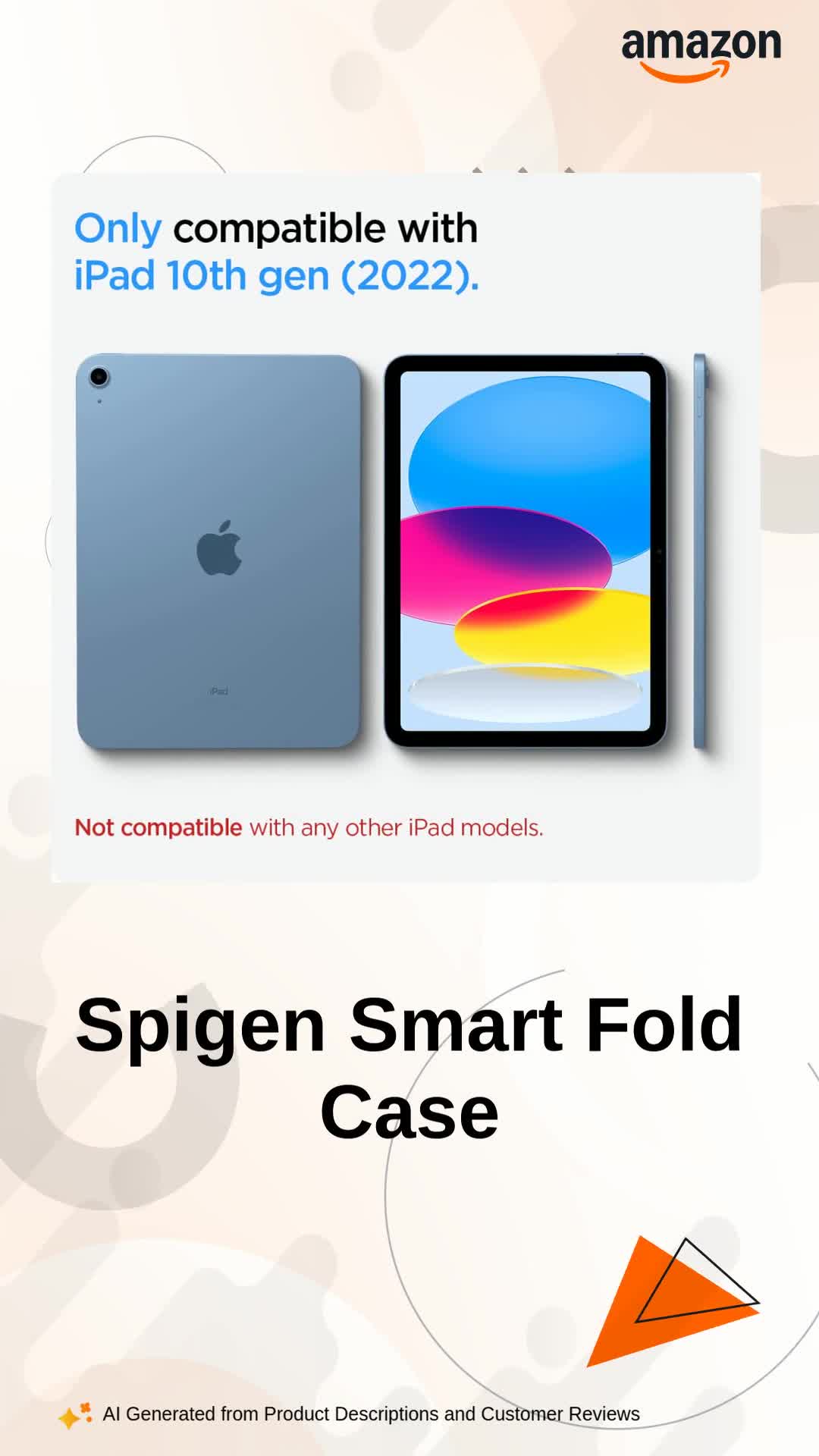 Spigen Flip case for iPad 11th Gen (2025), iPad A16 11 inch, 10th