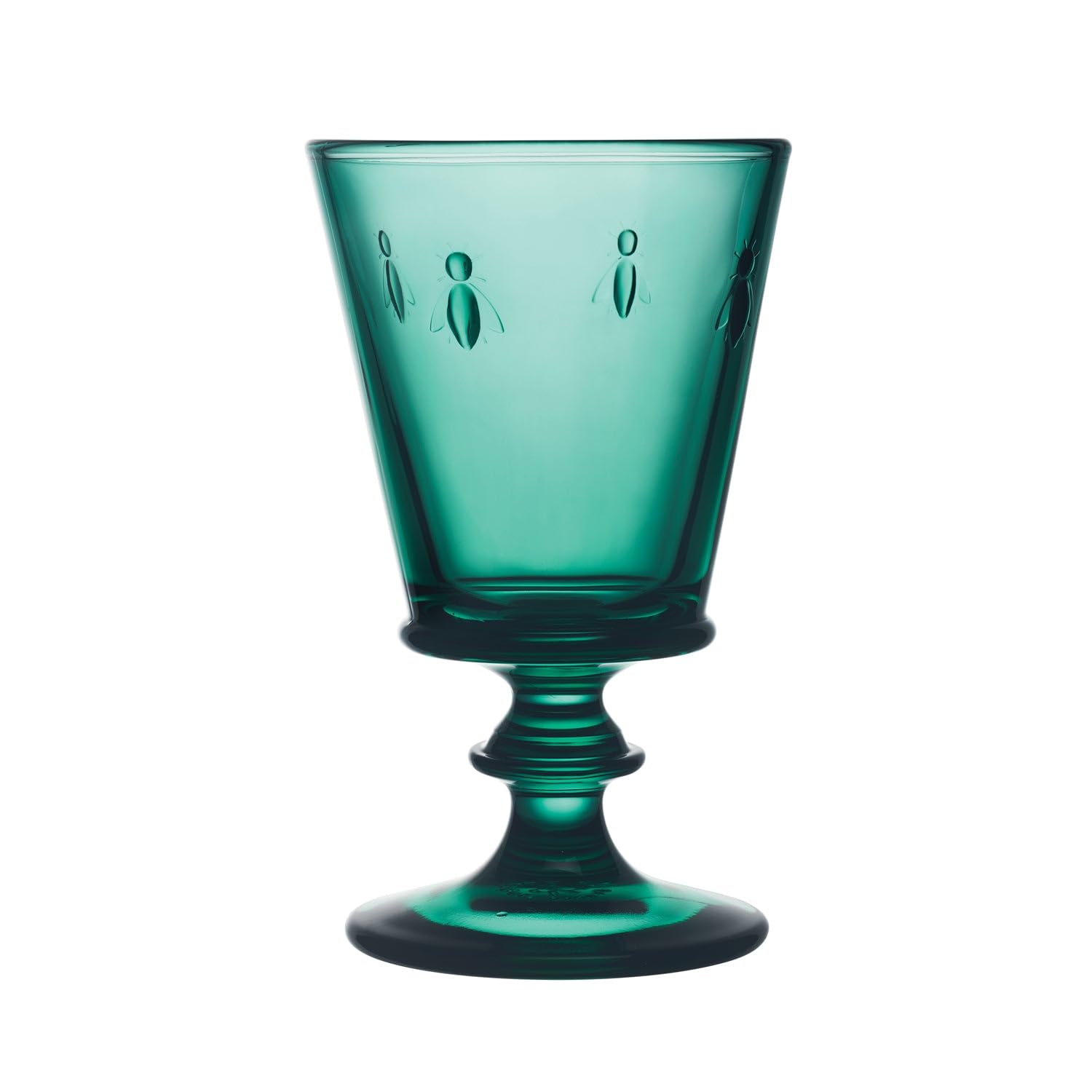 La Rochère- Juego de 6 copas de vino esmeralda ABEILLE-Origine France