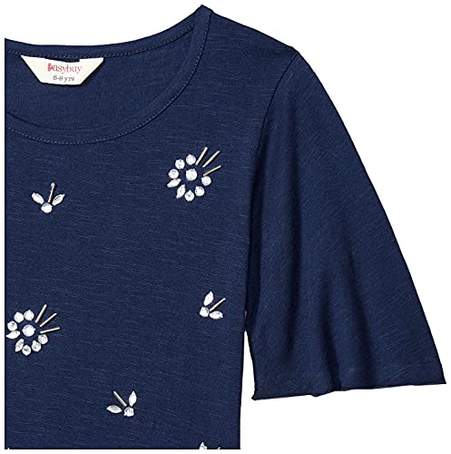 Image of EASYBUY Girl's Regular T-Shirt (SU21RA23GY Navy 9Y)