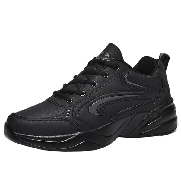 Men's Fashion Sneaker Air Cushion Running Shoes for Men Athletics Non Slip Soft Sole Work Gym Sport Cross Trainer Tennis Shoes Lace-Up Lightweight Walking Shoe