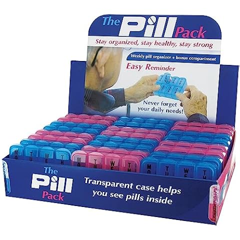 D.M. MERCHANDISING 7 Day Plastic Pill Box Cover