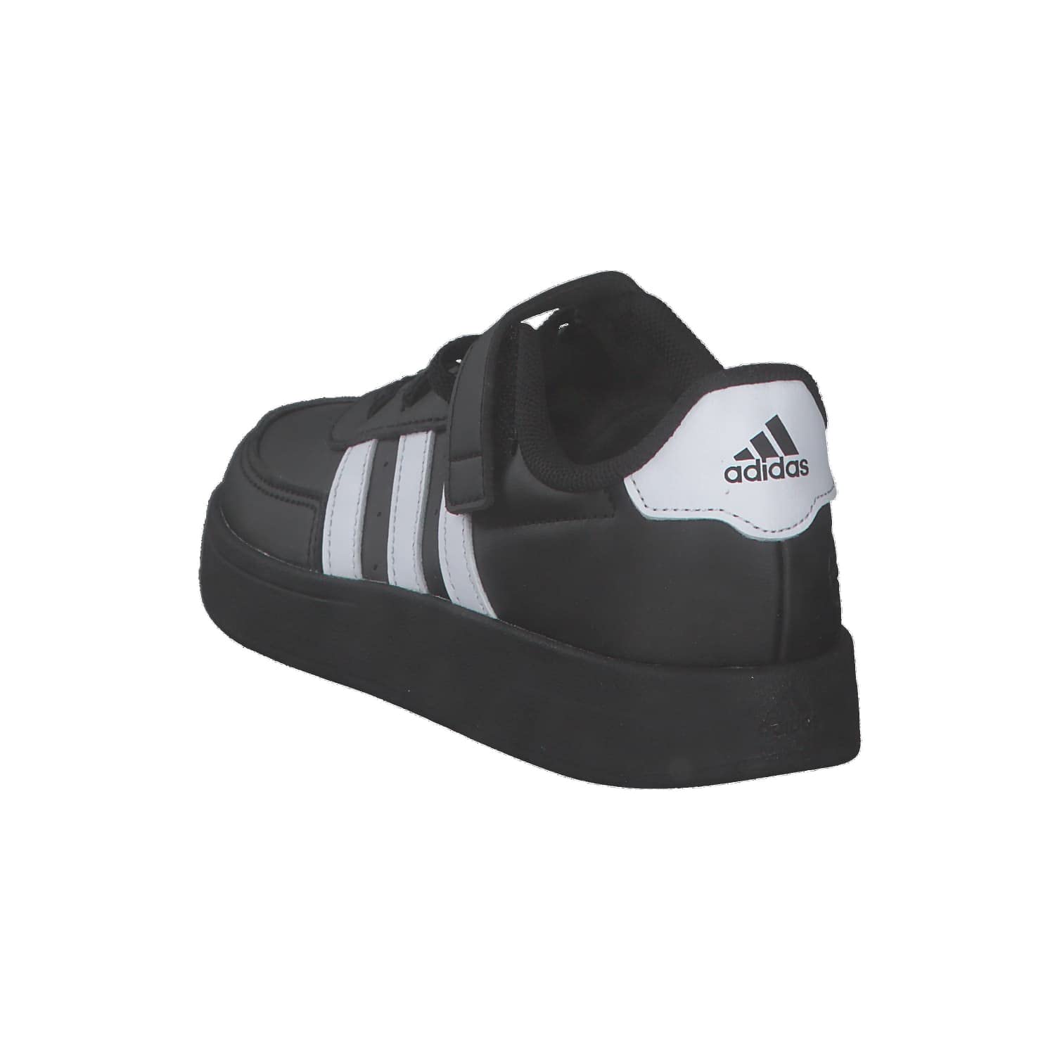 adidas Unisex niños Breaknet Lifestyle Court Elastic Lace and Top Strap Shoes, core black/Cloud white/Cloud white, 38 EU
