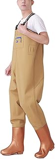 MAZY·URBAN Fishing Chest Waders Fishing Chest Waders Hunting Bootfoot Waders Waterproof Insulated Lightweight Nylon & PVC Waders for Men Women/B/Us6-6.5/Eu38/Uk5-5.5/Cn38