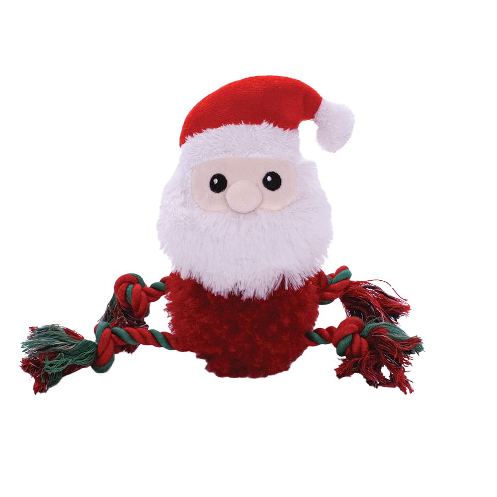 Holly & Robin Fluffy Ropee Christmas Dog Toys (Fluffy Ropee Santa)