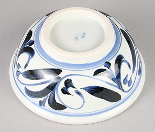 Amazon.co.jp: 江泉窯 砥部焼 玉渕浅鉢 唐草 大 : ホーム＆キッチン