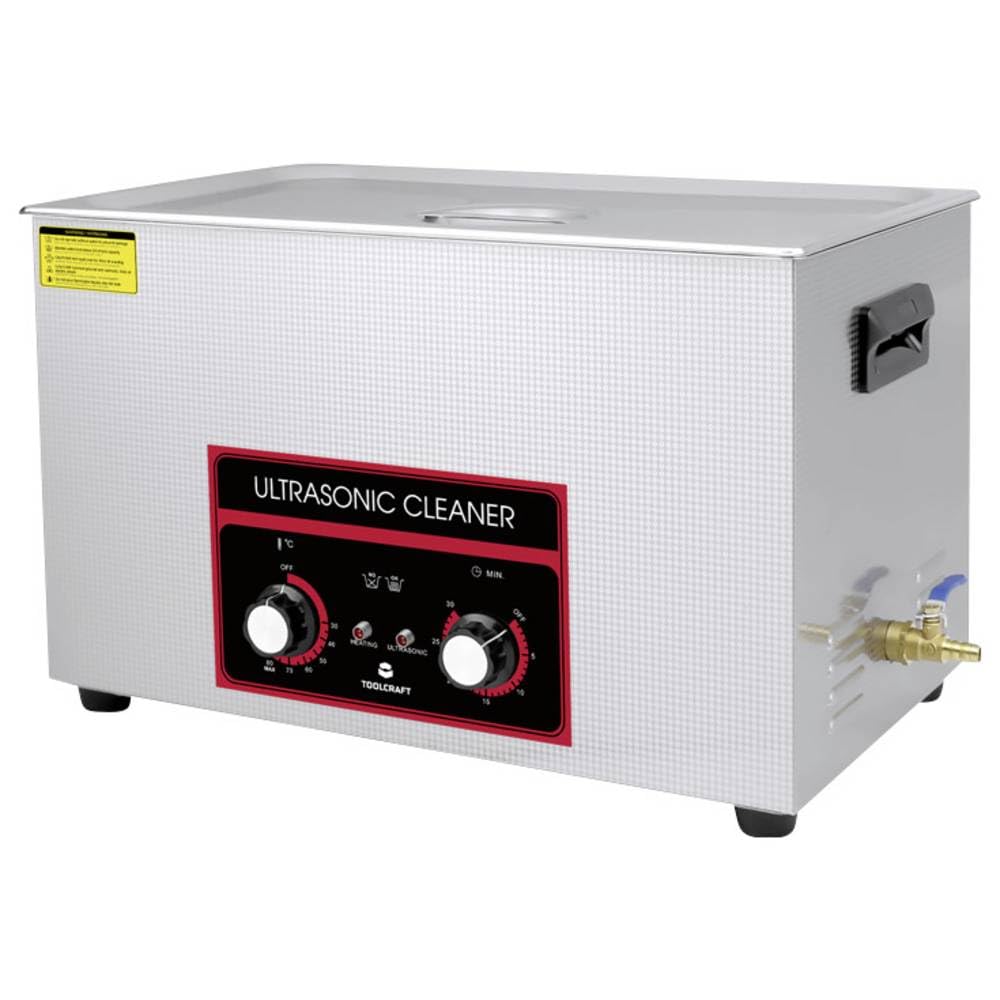 Toolcraft USC-3000 Ultraschallreiniger Bürobedarf, Schmuck, Werkstatt 600 W 30 l mit Heizung, mit Reinigungskorb