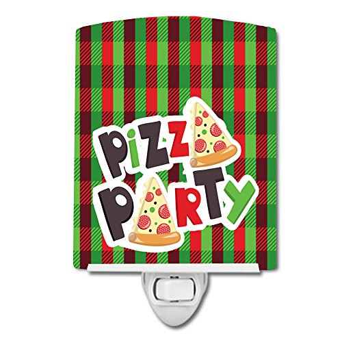 Lámpara de noche cerámica Pizza Party 6x4x3 pulg