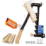 Holzspalter manuell [Magnetische Klingensicherung] Brennholz & Anzündholz-Spalter - Sicherer, wandmontierter Splitter mit ergonomischem Griff zum mühelosen Holz Spalten | Feuerholz & Anmachholz