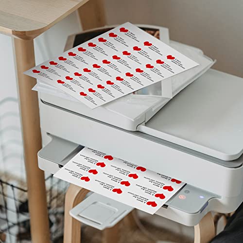 Blank Labels Address Mailing Shipping Labels, 2-5/8" X 1" (2.625 X 1) Permanent White Matte Label, Inkjet And Laser Printer Guaranteed Made In Usa, 30 Labels Per Sheet,- 200 Sheets - 6000 Labels #TOP5