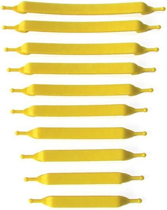 Amazon Icey 靴紐 結ばない ゴム 靴ひも 伸縮 靴紐 子供用 ほとけない 靴ひも ほどけない 黄 Icey 靴ひも