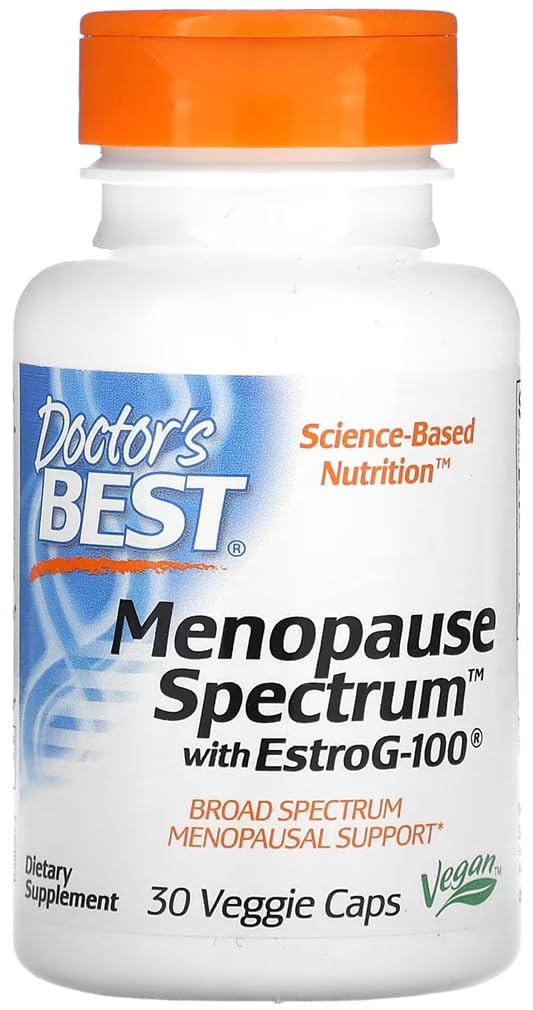 Doctor's Best - Menopause Spectrum mit EstroG-100 | Natürliche Unterstützung für die Wechseljahre - 30 Kapseln