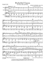 Pachelbel Canon For Violin, Cello, And Piano - Violin, Cello, Piano 1598061003 Book Cover