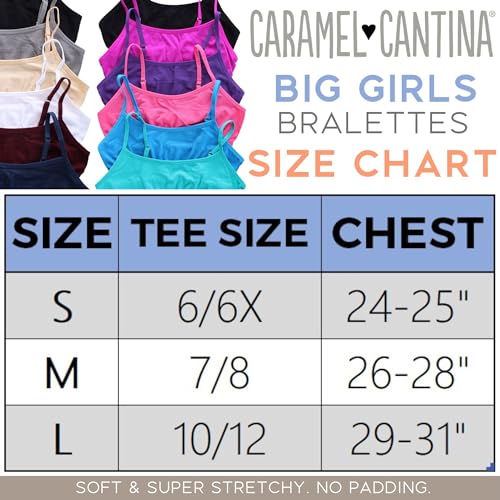 Caramel Cantina Big Girls 6 Pack Seamless Training Comfort Bras3
