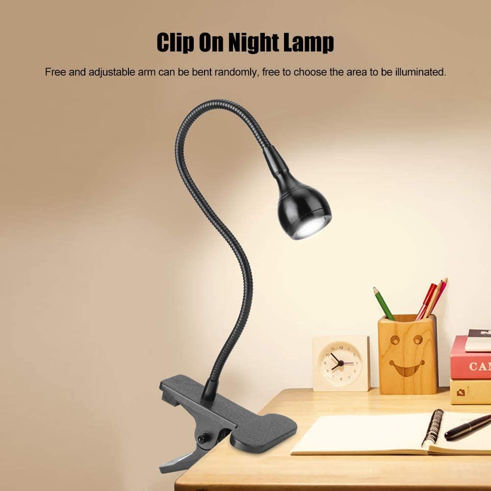 Lampada da scrivania a LED Lampada da tavolo ricaricabile USB pieghevole Lampada da comodino da notte Lampada da piccola clip Lampada da lettura per la cura degli occhi Lampada di bellezza dimmerabile