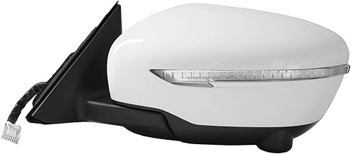 Miniatura 10 de Spieg NI1321271 Reemplazo del espejo lateral del pasajero para Nissan Rogue 2014-2016 Luz de señal de giro de vidrio calefactable ajustable con