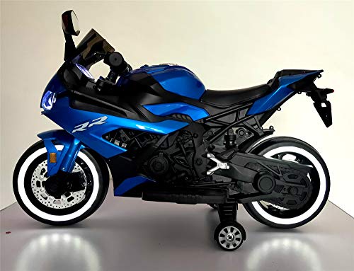 TAMCO 12V Ride on motorcyclewith Hand Racing /Foot Brake/Light Wheel/PU seat/Bluetooth Kids Ride on Toys - Thumbnail 4