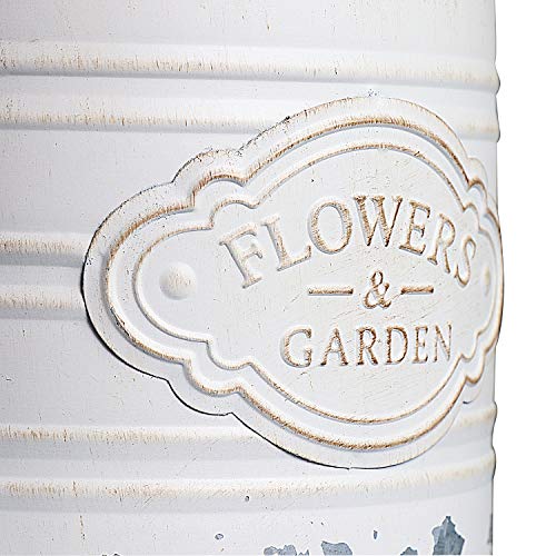 Misixile Vintage Farmhouse Vase,Metal Galvanized Milk Can,Shabby Chic Flowers Jug Vase, Country Rustic Decorative Buckets Home Decor Planter Vase With Handle #TOP3