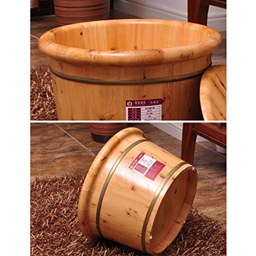 Cubeta de baño de pies de madera de cedro sólido miniatura 6