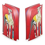 Head Case Designs Levrette Mix Art Matte Vinyle Plaque Frontale Autocollant De Jeu Peau Autocollant Couverture Compatible avec Sony Playstation 5 PS5 Digital Edition Console