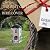 Metal Bird Feeder for Outdoors Hanging, Wild Bird Feeders with 5 Ports & Squirrel Proof, Garden Yard Outside Decoration, Large Seed Capacity, Waterproof Design (White/Black)