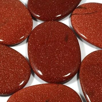 Red Goldstone Palm Stone 70x50mm