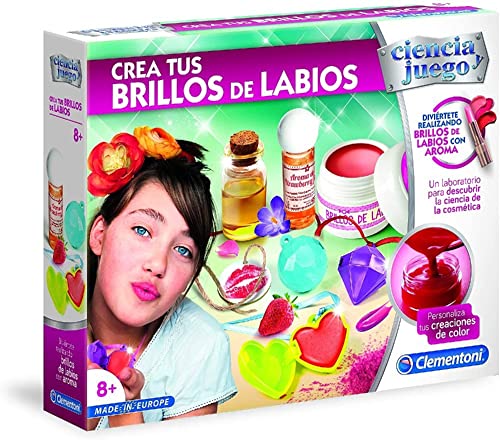 Clementoni - CREA Tus Brillos de Labios - Juego científico a Partir de 8 años, Juguete en español (55280)