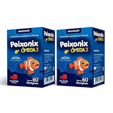 2x Peixonix Ômega 3 Kids Infantil Mastigável Cereja 60 Caps