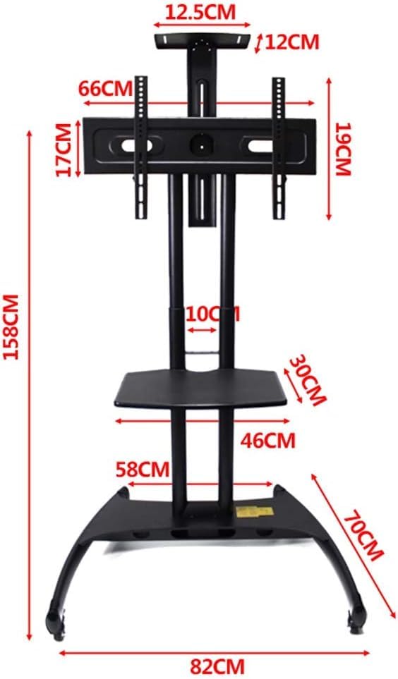 Soporte móvil para TV con ruedas y diseño compacto miniatura 2