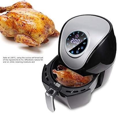 5L Heißluftfritteuse, Heißluft-fritteuse mit Digitalem LED-Touchscreen Airfryer Frittieren ohne Öl mit Indikator-Timer Temperatur und Zeit Basierend Auf Dem Essen Einstellen – Bild 4