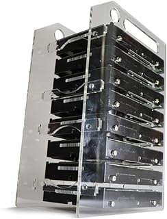 Mechanical Hard Disk Frame for 3.5in HDD Storage Bracket Organizer Case Rack Hard Drive Bay 3.5 Multi-Layers Optional Cooling Hard Disk Bracket (8 Levels) (8 Levels)