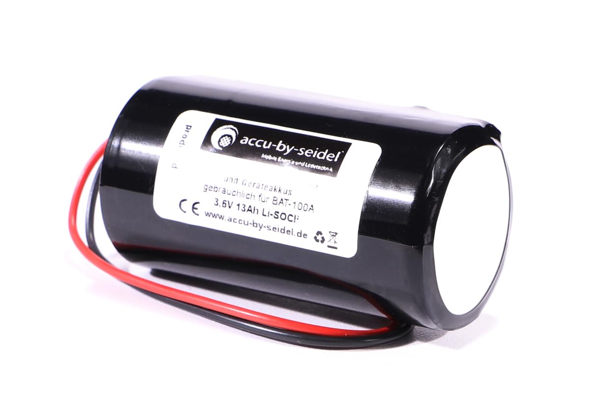 Ersatz-Batterie 3,6V 13Ah gebräuchlich für Jablotron Aussensirene - Sirene Lithium Batterie JA-163A 3,6V Alarm BAT-100, BAT-100A