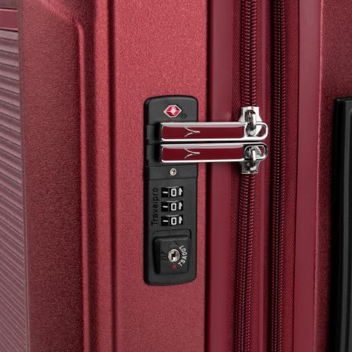 Image of Travelpro Platinum Elite Hardside Expandable Spinner Wheel Luggage TSA Lock Hard Shell Polycarbonate Suitcase, Daring Red, Carry-on 21-Inch