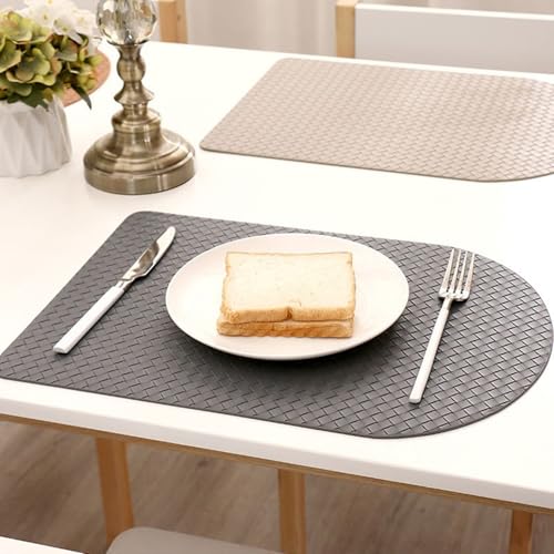 Set de table tressé imperméable et lavable pour protéger la table des taches - 4